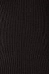 Karsava Black Puffy Sleeve Turtleneck Sweater | La petite garçonne fabric