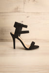Katana Black Braided Strappy Sandal High Heels | La Petite Garçonne