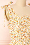 Katerina Floral Button-Up Midi Dress | Boutique 1861 side close-up