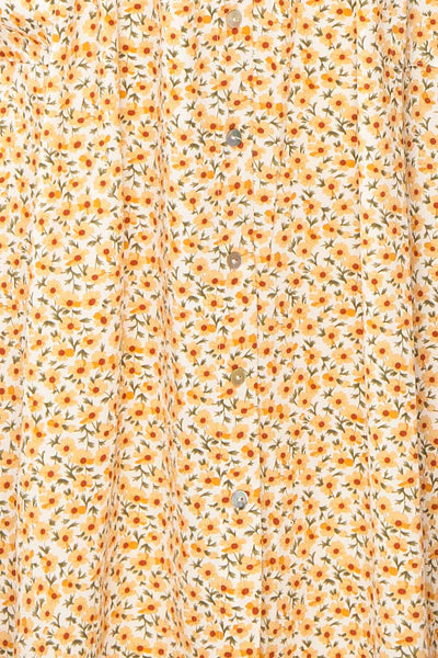 Katerina Floral Button-Up Midi Dress | Boutique 1861 fabric