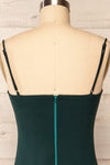 Kavala Emerald Fitted Midi Dress | La petite garçonne back close up