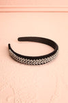 Kawen Black Velvet Headband | Boutique 1861 flat view