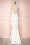 Kaylin Tendresse | Backless White Mermaid Gown