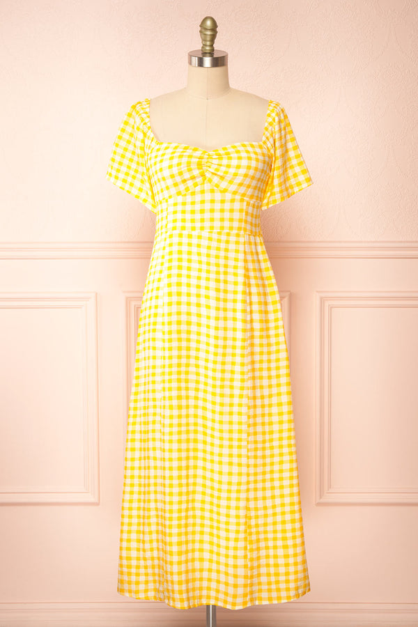 Principles yellow sale gingham dress