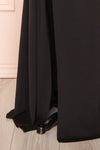 Kele Black Cowl Neck Mermaid Dress w/ Slit | Boutique 1861  bottom