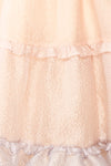 Kemlie Short Multicolor Layered Dress w/ Ruffles | Boutique 1861 texture close-up