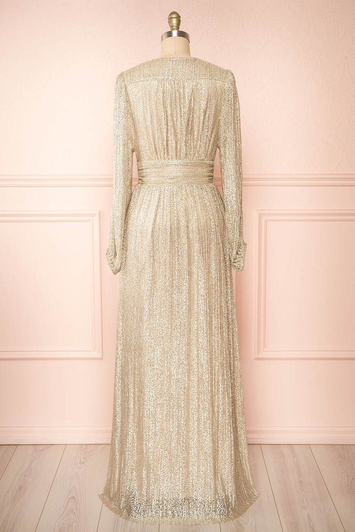 Kennedy Shimmery Patterned Maxi Dress | Boutique 1861