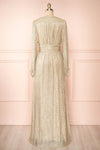 Kennedy Shimmery Patterned Maxi Dress | Boutique 1861 back view