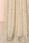 Kennedy Shimmery Patterned Maxi Dress | Boutique 1861 bottom