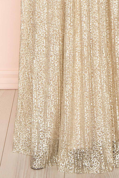 Kennedy Shimmery Patterned Maxi Dress | Boutique 1861 bottom
