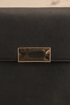 Kenneth Black Half-Moon Crossbody Handbag | La petite garçonne front details