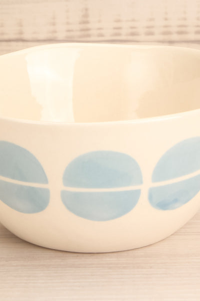 Keramoto White & Blue Patterned Bowl close-up | La Petite Garçonne Chpt. 2