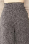 Ketill Herringbone Straight Leg Pants | La petite garçonne back close-up