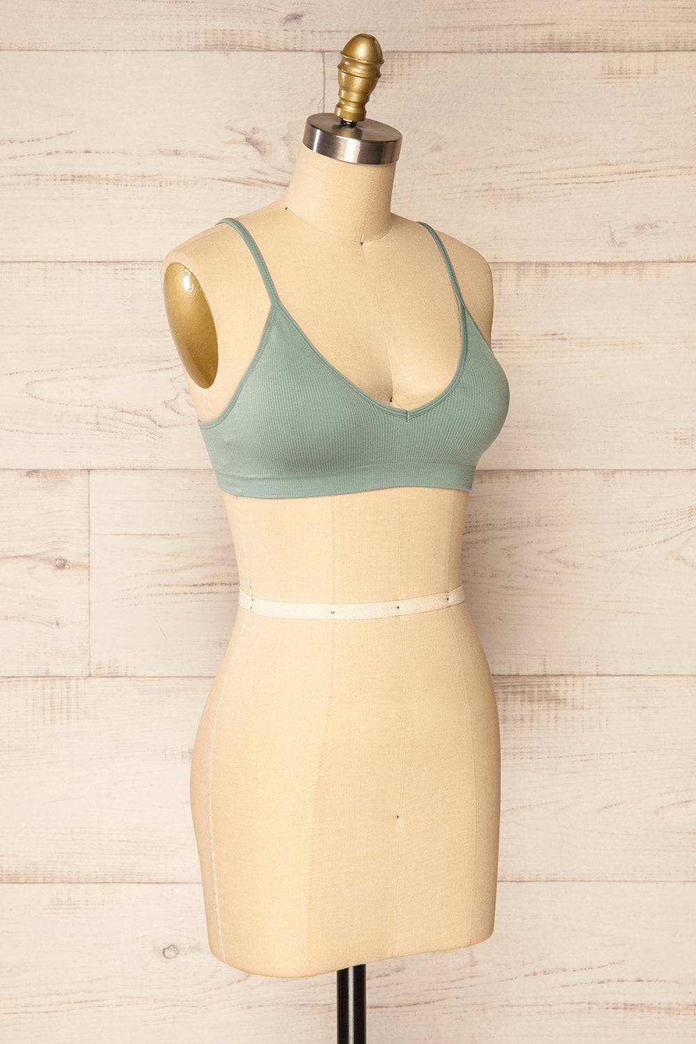 Ketsia Sage Padded Bralette | La petite garçonne side view 