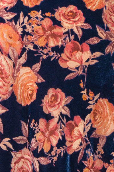 Kettia Floral Halter Dress | Boutique 1861 fabric