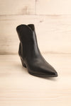 Khalkis Black Western Style Ankle Boots front view | La Petite Garçonne
