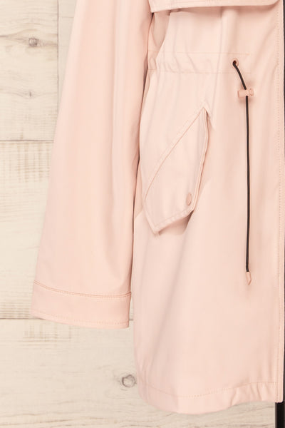Kharokopion Pink Hooded Raincoat w/ Drawstring | La petite garçonne bottom