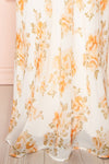 Khentekhas Maxi Floral Dress w/ Laced Back | Boutique 1861 bottom close up