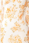 Khentekhas Maxi Floral Dress w/ Laced Back | Boutique 1861 pattern close-up