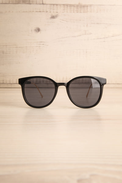 Khora Gold & Black Wayfarer Sunglasses | La Petite Garçonne 1