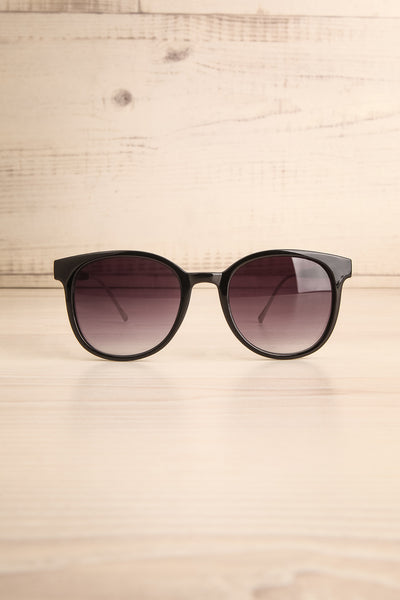 Khora Silver & Black Wayfarer Sunglasses | La Petite Garçonne 1