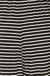 Khory Black Striped Short Sleeve Jumpsuit | La petite garçonne texture