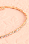 Kiana Gold Arm Bracelet w/ Crystals | Boutique 1861 close-up