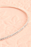 Kiana Silver Arm Bracelet w/ Crystals | Boutique 1861 close-up