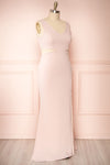 Kiira Blush Pink Cut-Outs Mermaid Gown | Boudoir 1861 side plus size