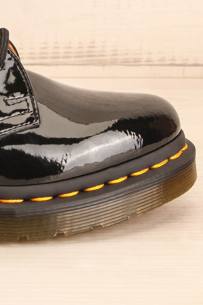 Kingswood Patent Black Dr. Martens Shoes side front view | La Petite Garçonne Chpt. 2