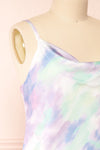 Kinny Tie-Dye Cowl Neck Midi Dress | Boutique 1861 side close-up