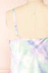Kinny Tie-Dye Cowl Neck Midi Dress | Boutique 1861 back close-up