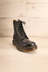 Kirkbride Leather Black Dr. Martens Boots front view | La Petite Garçonne
