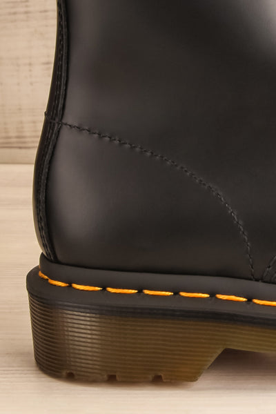 Kirkbride Leather Black Dr. Martens Boots side back close-up | La Petite Garçonne