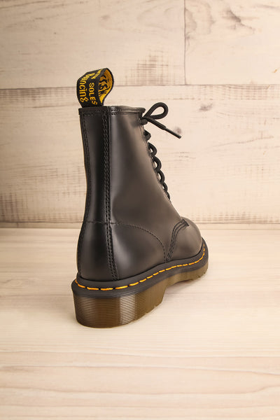 Kirkbride Leather Black Dr. Martens Boots back view | La Petite Garçonne