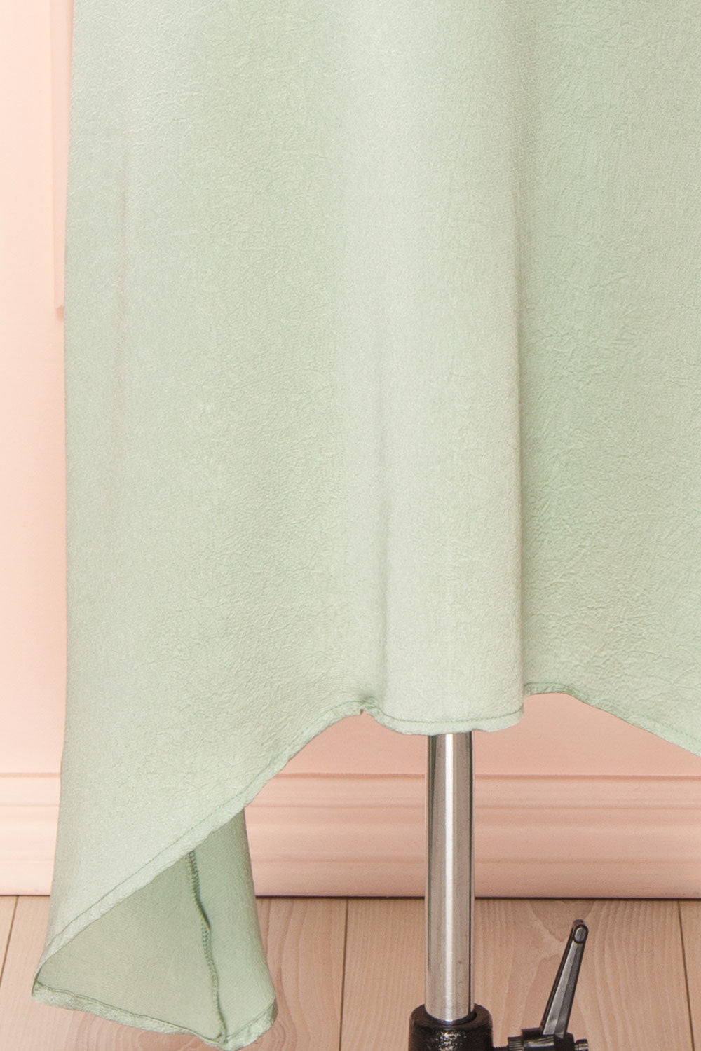 Dress, Trousseau, Green Silk Stripe, Crinoline, Pagoda+Fabric by 089