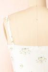 Kishori Corset Crop Top w/ Cowl Neck | Boutique 1861 back close-up
