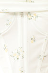 Kishori Corset Crop Top w/ Cowl Neck | Boutique 1861 fabric