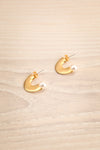 Kleczew Golden & Pearl Pendant Earrings | La Petite Garçonne