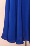Kloe Blue Sleeveless A-line Midi Dress | Boutique 1861 bottom