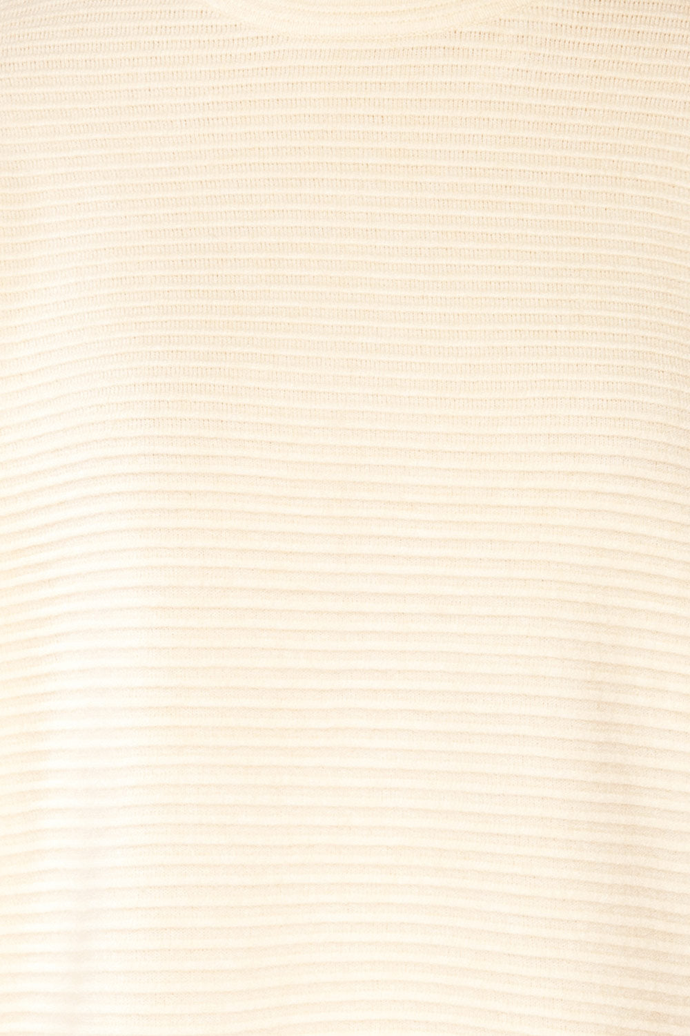 Knares Cream Cropped Ribbed Sweater | La petite garçonne fabric