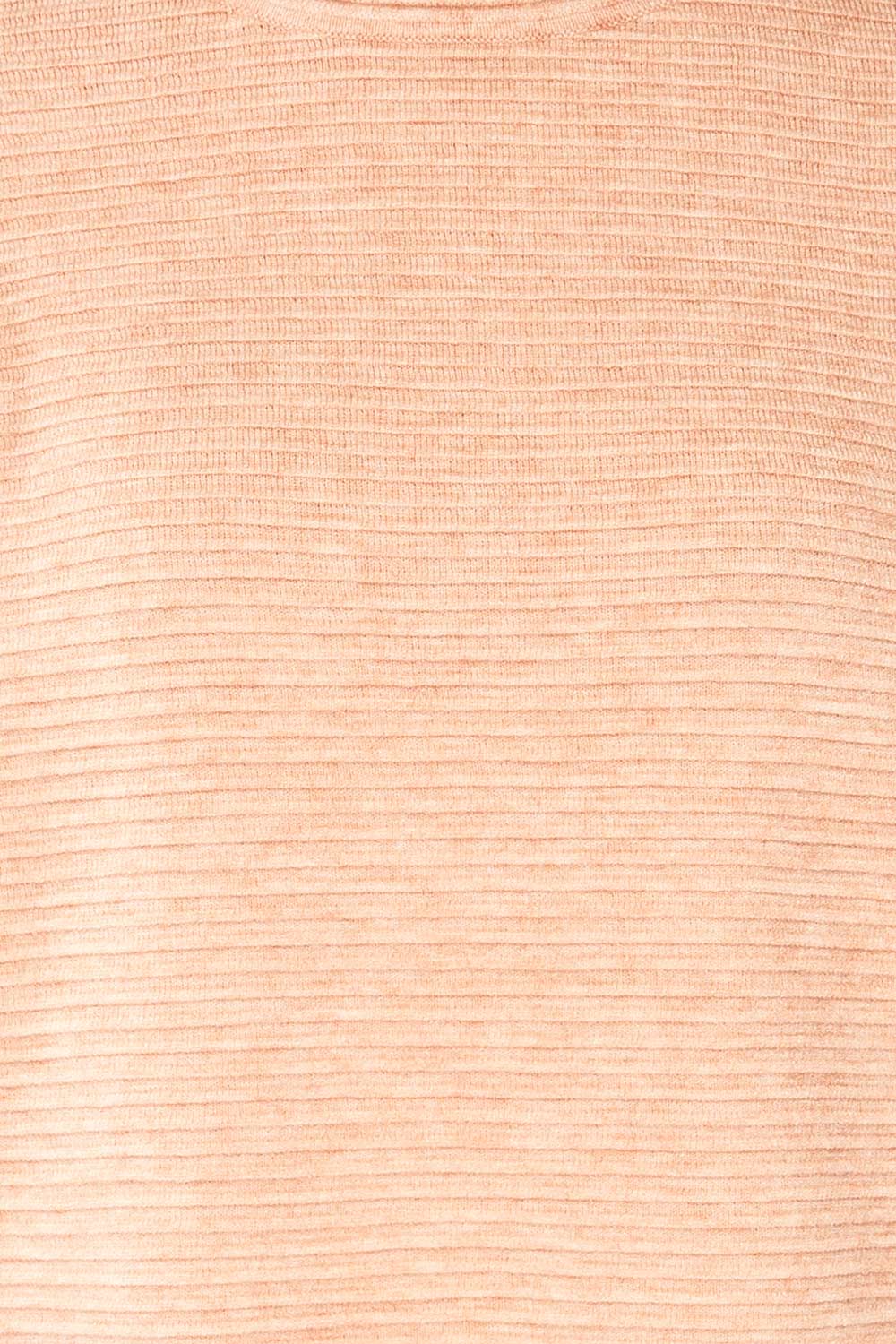 Knares Pink Cropped Ribbed Sweater | La petite garçonne  fabric