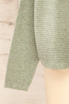 Knares Sage Cropped Ribbed Sweater | La petite garçonne sleeves