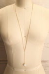 Knopia Golden Chain & Pearl Pendant Necklace | La Petite Garçonne 1