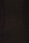 Kolno Black Ribbed Top w/ Half-Sleeves fabric | La petite garçonne