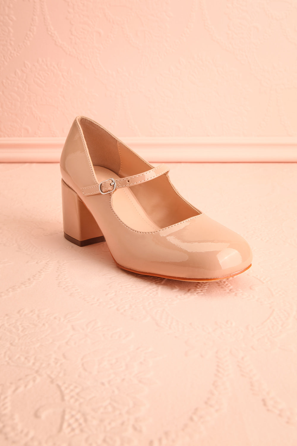 Koolina Beige Mary Jane Platforms | Boutique 1861 front view