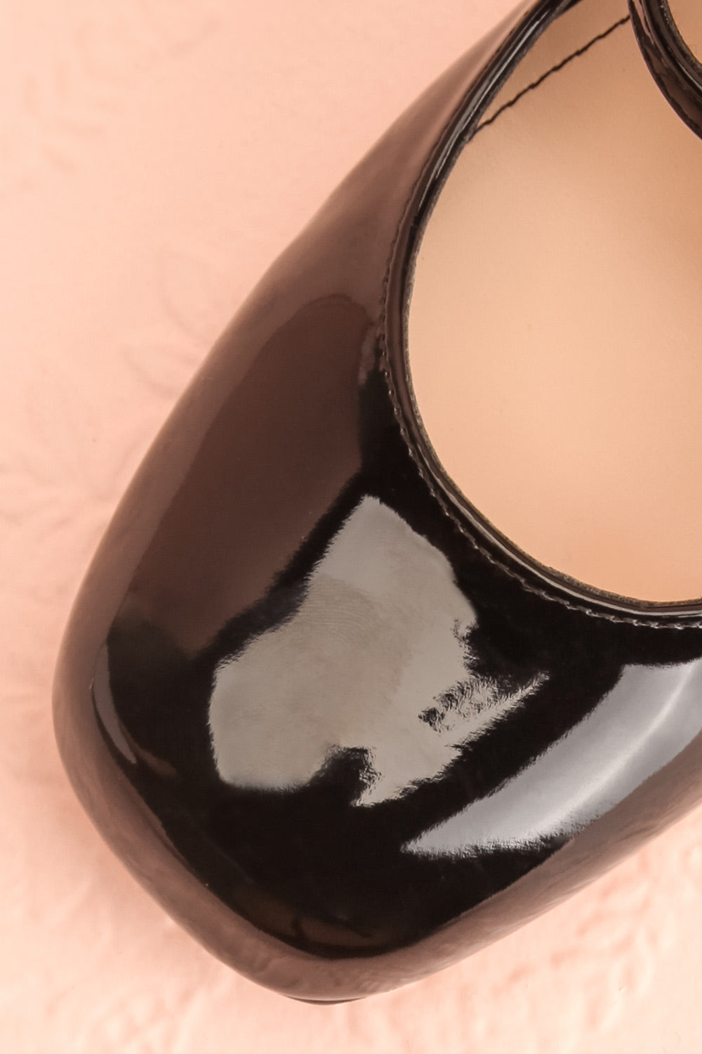 Koolina Glossy Mary Jane Platform Shoes | Boutique 1861 flat close-up