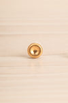 Koppelo Gold Filled Circular Stud Earrings close-up | La Petite Garçonne