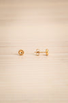 Koppelo Gold Filled Circular Stud Earrings | La Petite Garçonne