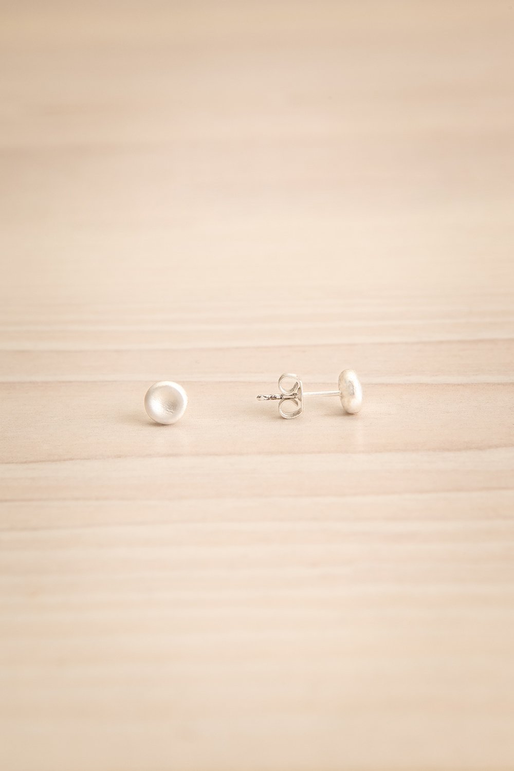 Koppelo Argent Silver Circular Stud Earrings | La Petite Garçonne